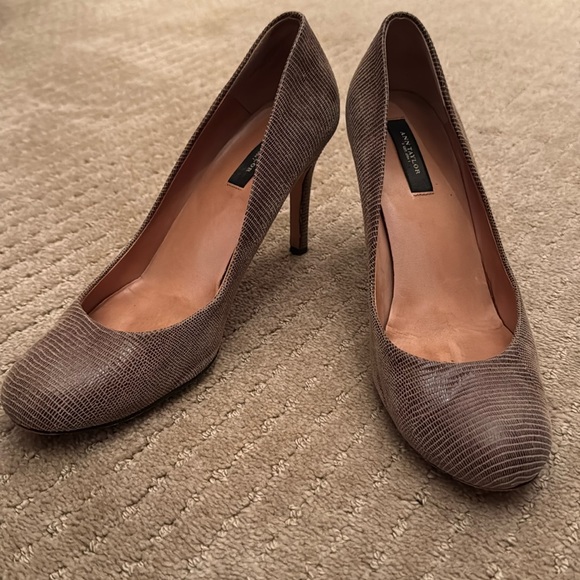 Ann Taylor snakeskin 3” heels - Picture 1 of 5